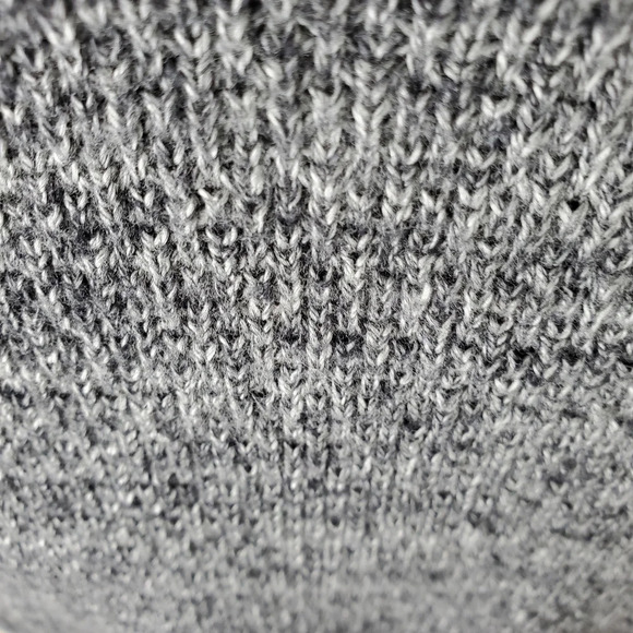 Gap Marled Knit Crewneck Sweater Gray Black XL - Picture 4 of 14